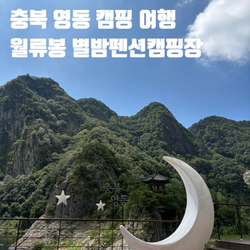 영동] 여름휴가 Day1: 월류봉-가마솥두부-별밤펜션캠핑장...