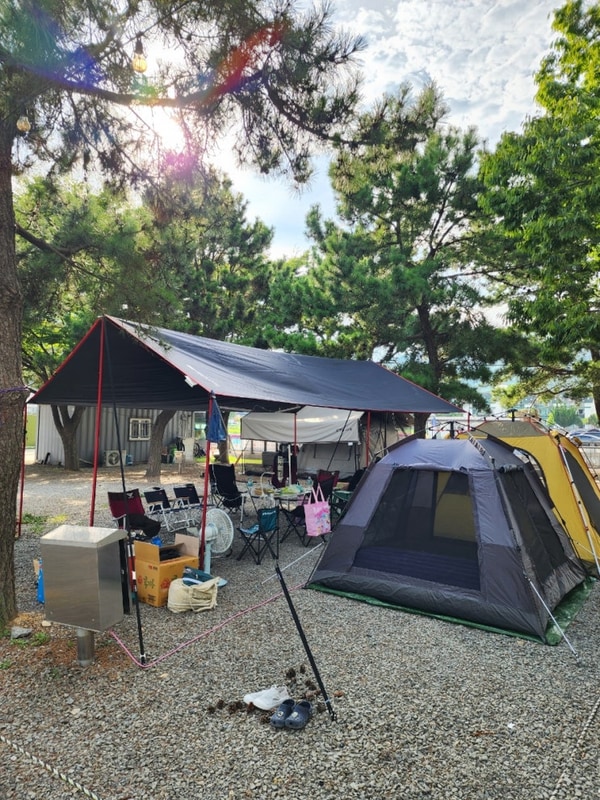 남해 상주은모래비치 오토캠핑장 사이트 35번 51번