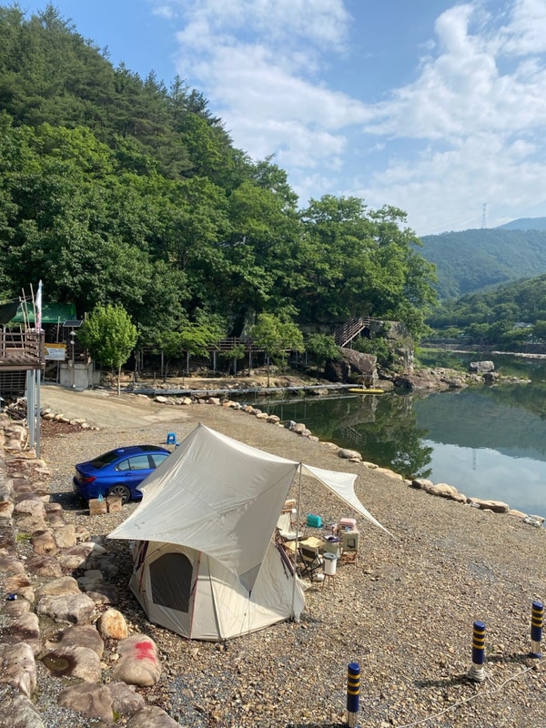 [밀양 캠핑장] 물안개 오토캠핑장 강 3번 사이트