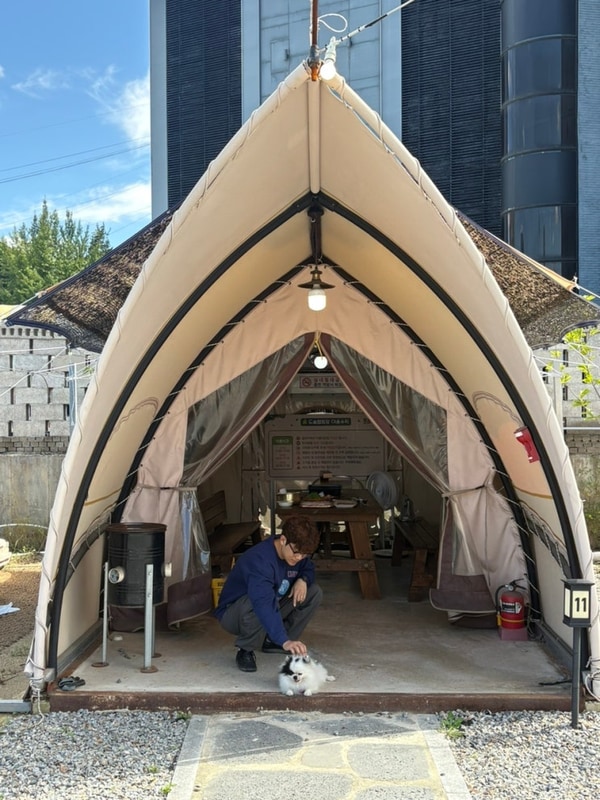 천안 야외바베큐장 도솔캠핑앤그릴 도심에서 낭만캠핑