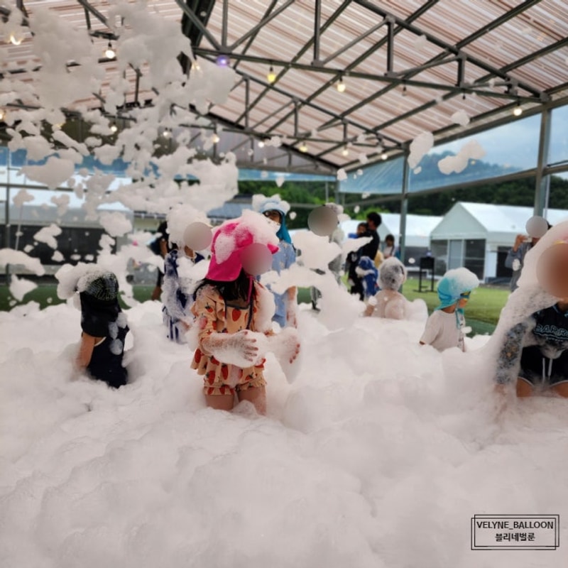 포천 키즈캠핑장 캠프다온 온수 수영장과 버블파티가 있는 캠핑장