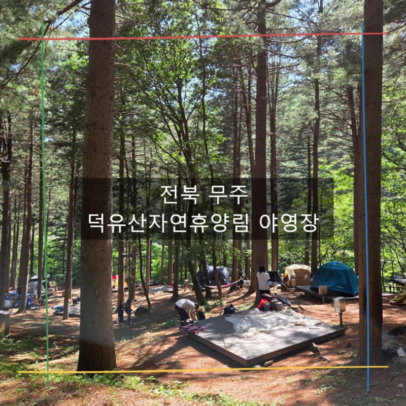 전북 무주 덕유산자연휴양림 야영장 / 무더운 여름 시원 장소