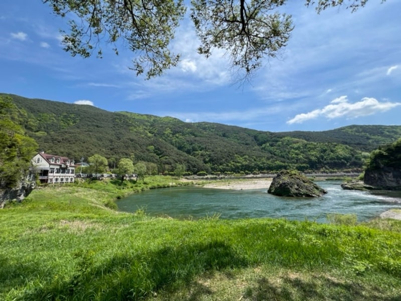 영월 동강 둥글바위, 영월 동강 오토캠핑장