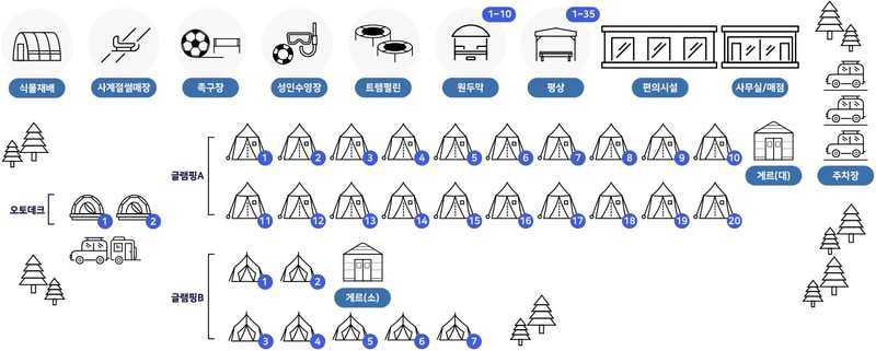 에스글램핑 배치도 1