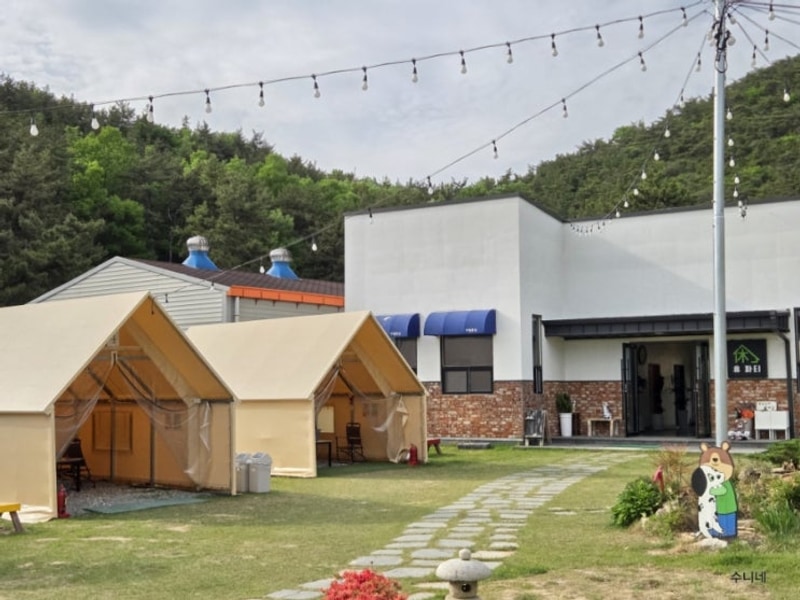 김해 캠핑 분위기 고기집 휴파티 가족모임하기 좋아요.