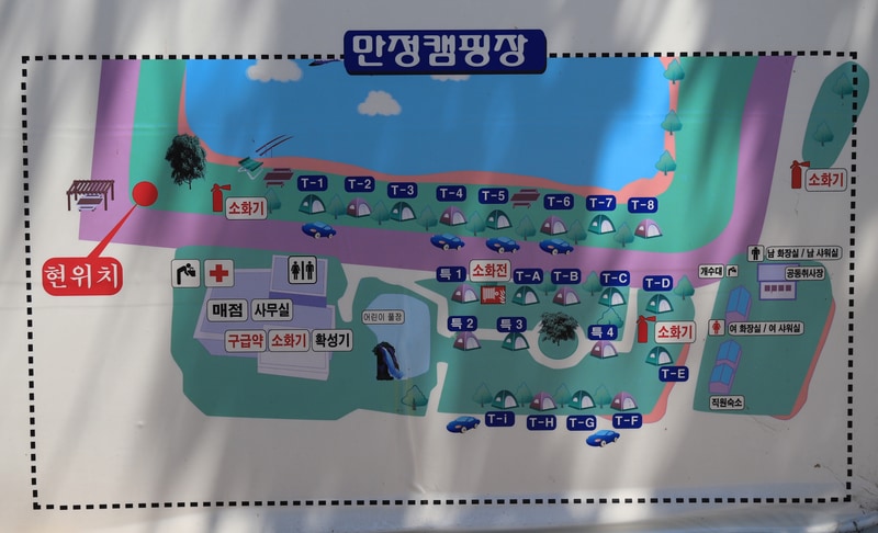 만정 캠핑장 배치도 1