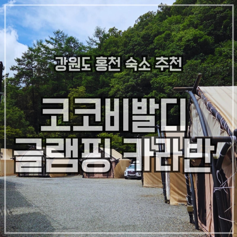 강원도 홍천 계곡 글램핑 가성비 캠핑장 코코비발디 후기