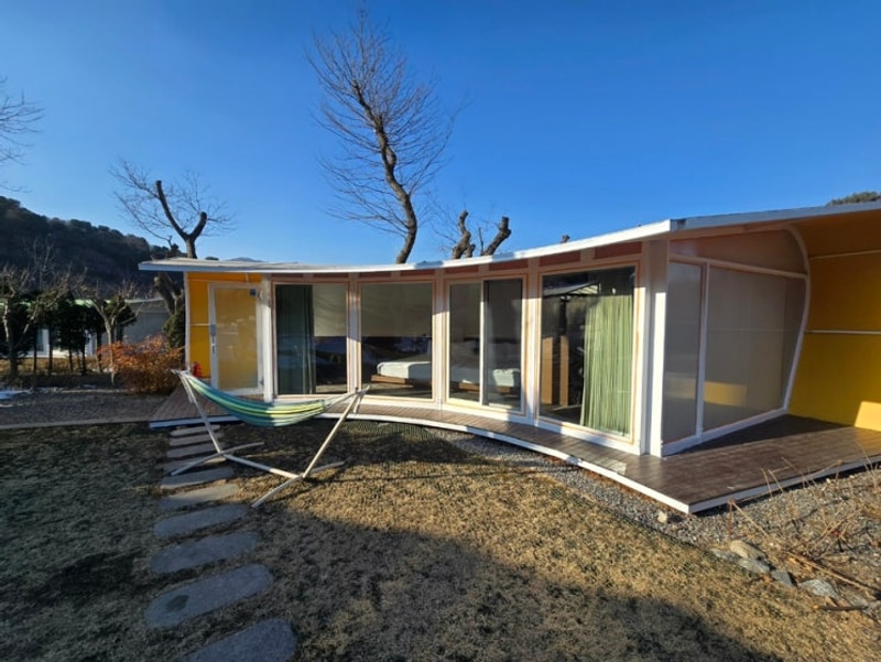 겨울 캠핑의 묘미_가평 “글램트리리조트”