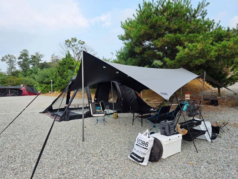 세 번째 캠핑) 파주 눌노리캠핑장 feat. 꼴로르 타프 헥사...