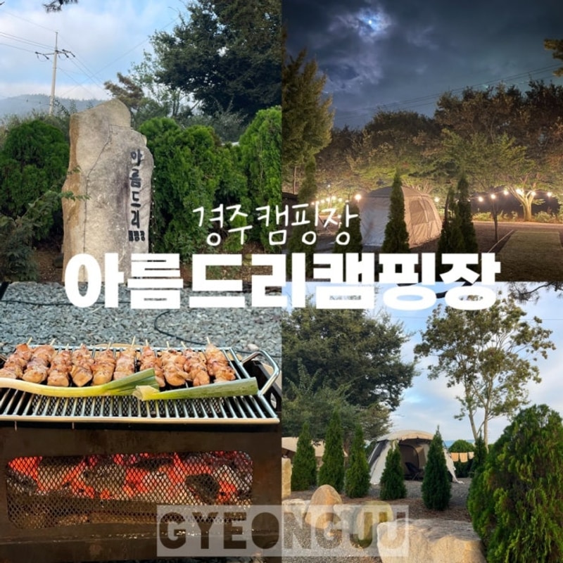 대구근교 캠핑장-경주 아름드리캠핑장 푸르러서 좋은 캠핑장!...