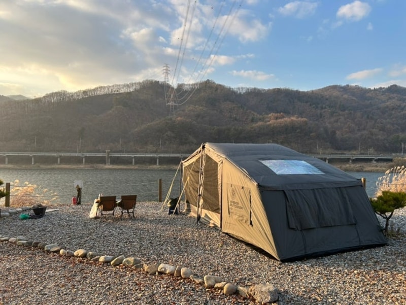 가평 봄날 농원 캠핑장ㅣ평일 2박 전세캠ㅣ3번 사이트️❄️