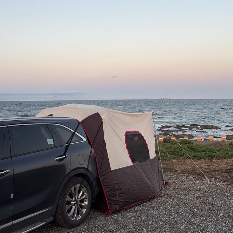 포항 차박지 그린오토캠핑장 바닷가 근처 오션뷰 8번 내돈내산