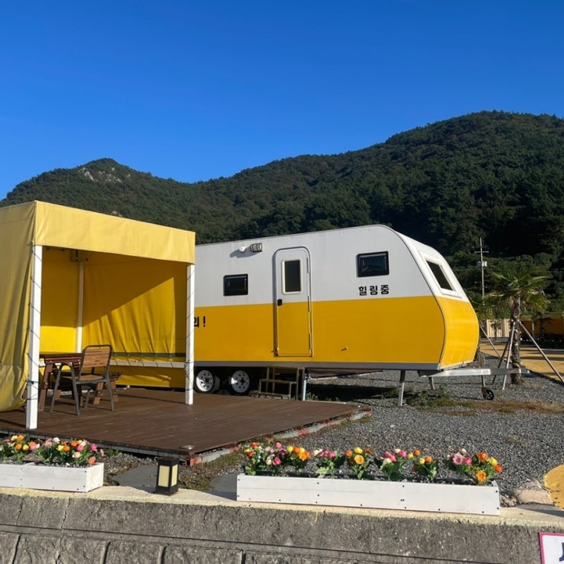 남해 노랑카라반 찐후기, 상주은모래비치와 앵강다숲