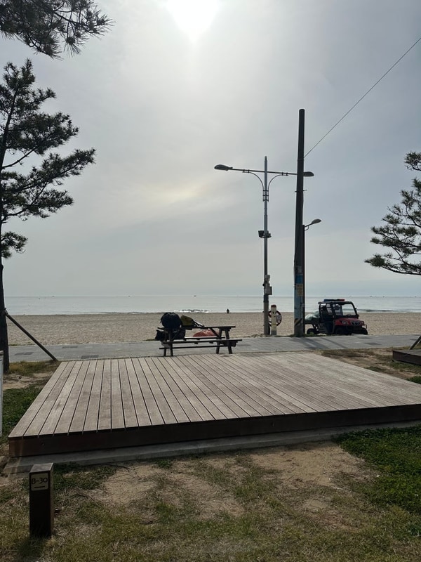 고성 오호캠핑장 찐후기(Feat. 송지호 해수욕장 뷰)