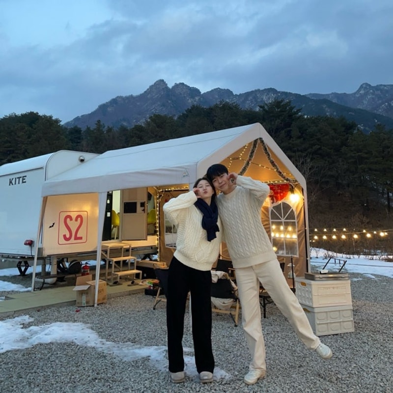 포천 카라반 글램핑장 추천 산이다글램핑