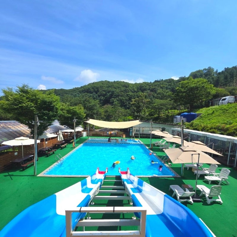 포천 알맹이캠핑장 글램핑 서울근교 취사가능 수영장당일치기...