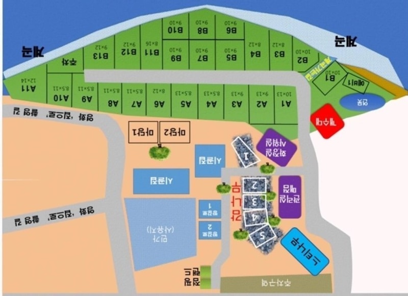 핏들캠핑장 배치도 1