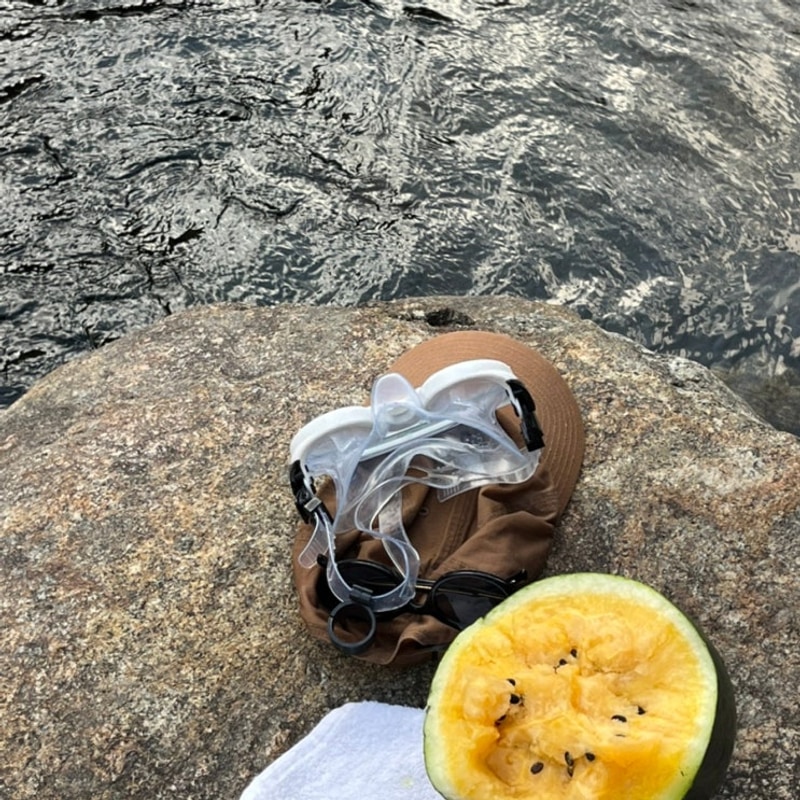 하동 계곡 스팟... 맞은편 지리산벚꽃카라반캠핑장 (내돈내산...