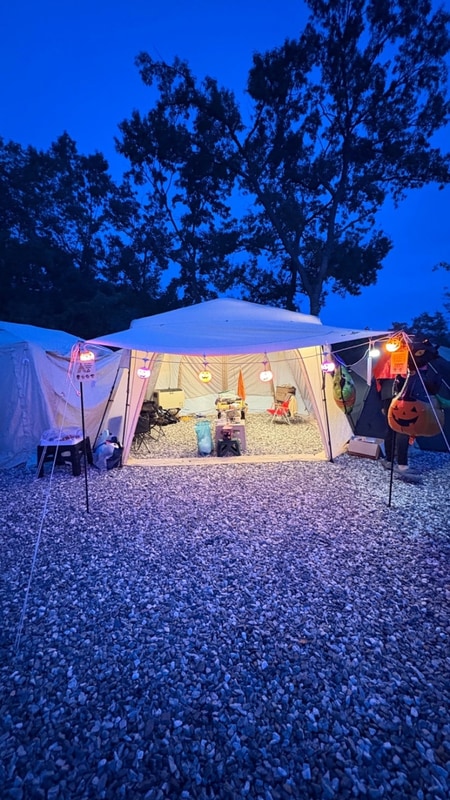 [아산 캠프그라운드 화온 후기] 비로 시작해 맑음으로 끝난 2박...