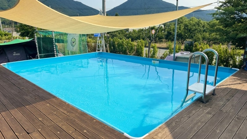 청도 감성글램핑장 넓은... 아이들이 너무 좋아하는 글램핑포엠