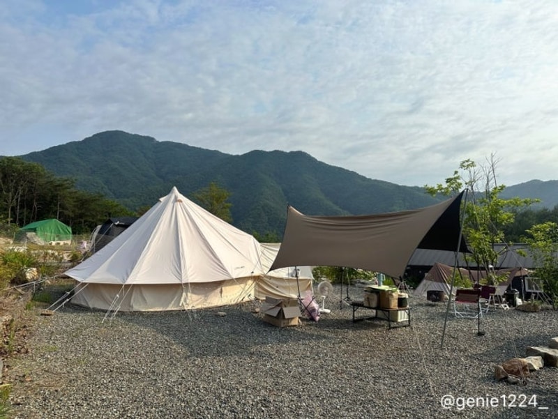 재방문각 애견동반 가능 강원도 홍천태극캠핑장 벨텐트3...