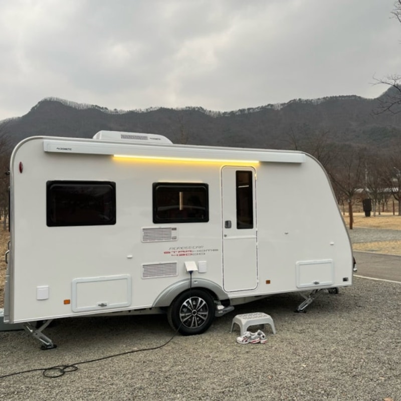 연천재인폭포오토캠핑장 A-71 사이트 카라반 후기 220304