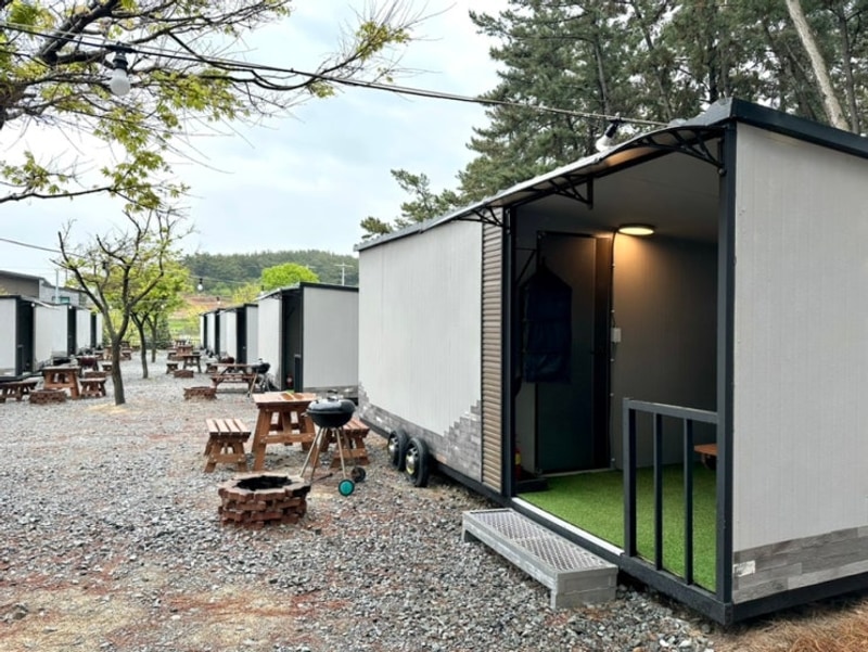 태안1박2일 글램핑 여행 바다앞에 위치한 마검포힐링캠핑장...