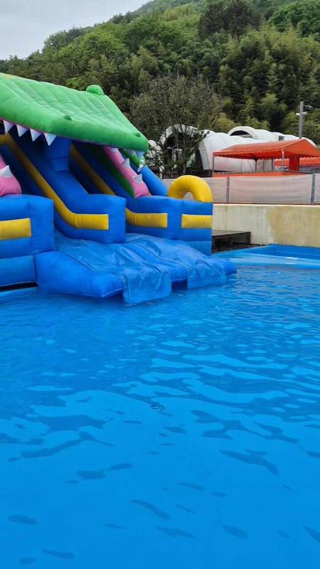 어린이날 고성 옥수 온천 캠핑랜드 이용후기: 찜질방, 온천수영...