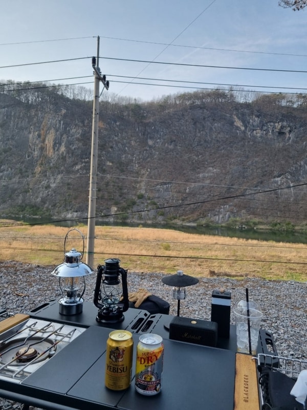 절벽뷰가 멋진 영월 '한반도 캠핑장'