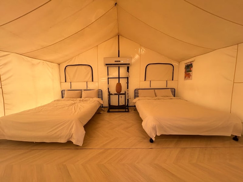 계곡이 가까운 포천글램핑 호랑이캠핑 산정호수점