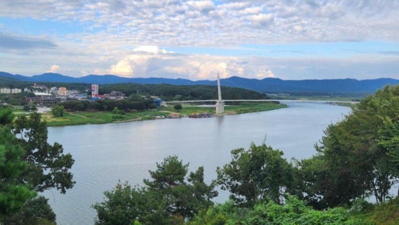 여주 관광지, 걸어서 한바퀴...... 출렁다리, 금은모래캠핑장, 폰...