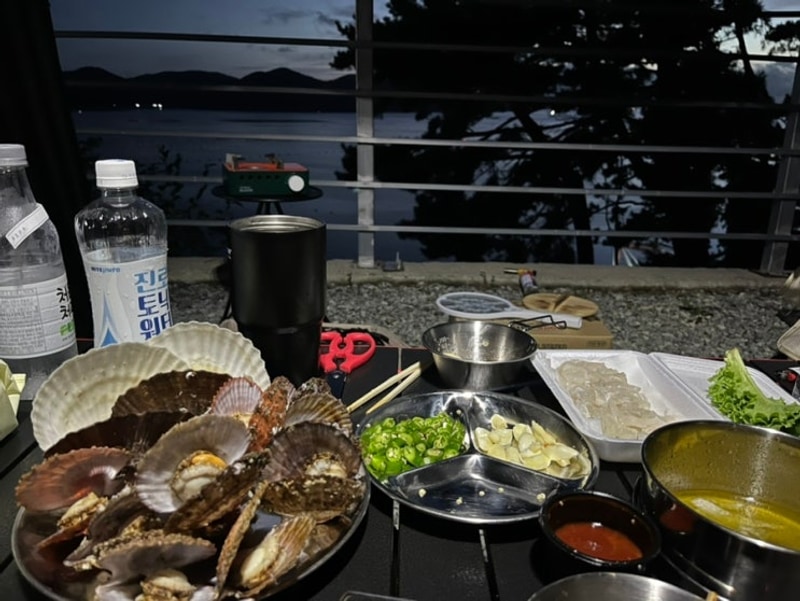 통영노을캠핑장, 바다와 노을이 함께하는 감성캠핑