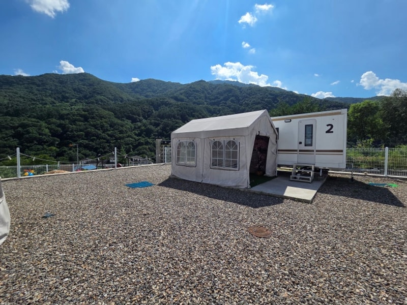 가평 카라반 글램핑 가평 숙소 가화2372 방문후기