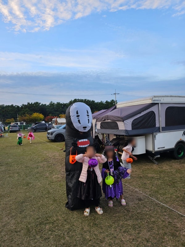 태안 몽산포 오션캠핑장 가족 캠핑 후기｜할로윈 주말...