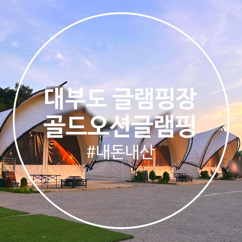 대부도 골드오션 글램핑 4동 후기 (Feat. 가격, 바베큐, 수영장)