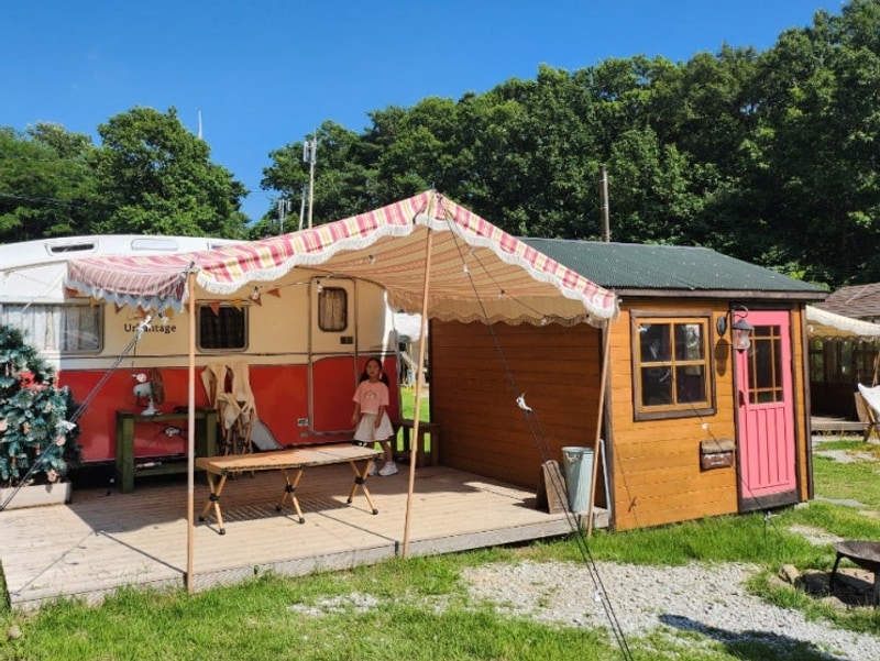 (강화) 가족글램핑 감성 카라반 어반티지캠핑장