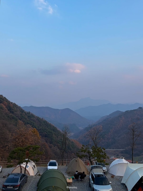 충주 재오개 캠핑장 , 아빠의 첫 캠핑! 오순도순 늦가을 즐기기