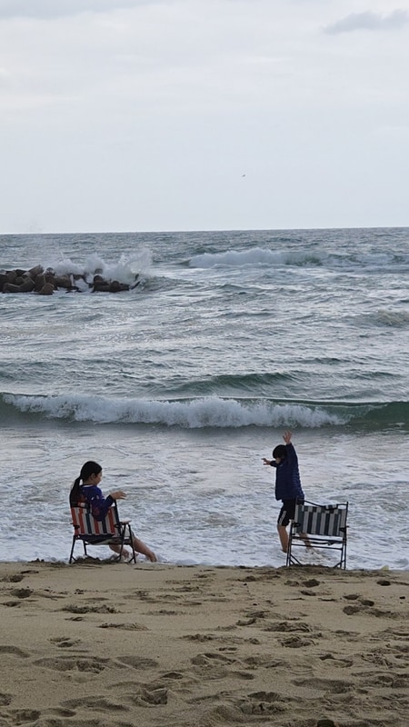 겨울바다도 좋은 울진 구산오토캠핑장
