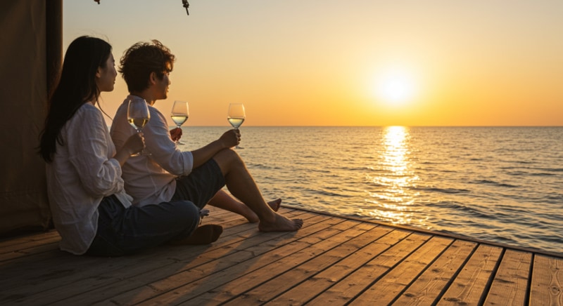 통영 노을캠핑장: 낭만적인 노을 아래 특별한 추억을 만들다