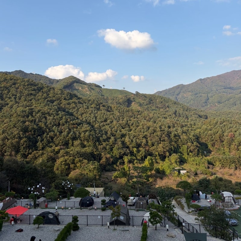 캠핑의 꽃은 가을, 가을 하늘은 높고,, @마중마을 힐링캠프