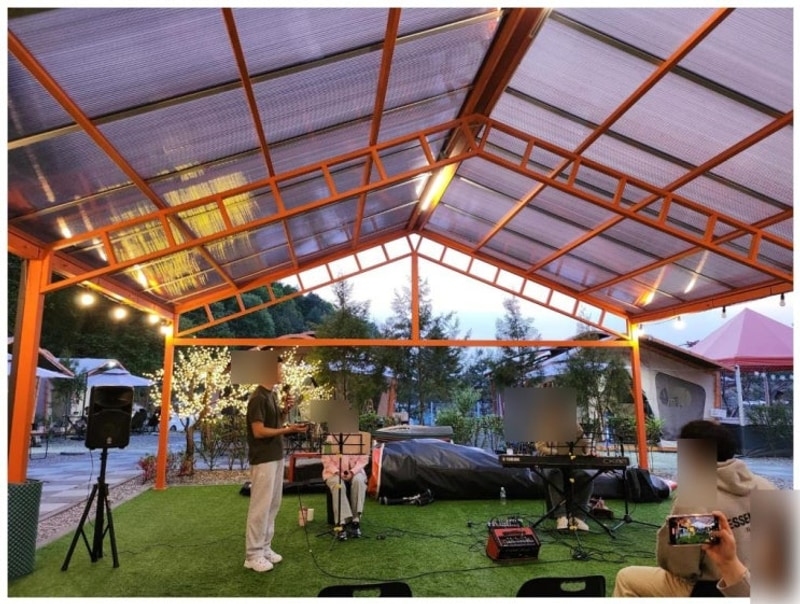 춘천캠핑장 춘천신촌캠프장, 편안한 캠핑과 맛있는 외식이...