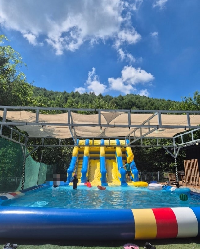 딱 좋은곳 수영장과 계곡이 있는 원주 우주캠프 캠핑장 후기