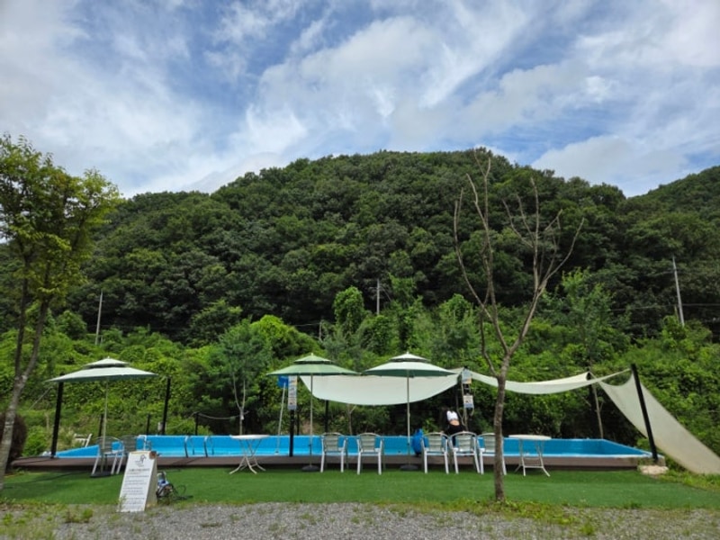 진천 스타밸리 캠핑장 A10 여름 캠핑 장비 소개 개별화장실...