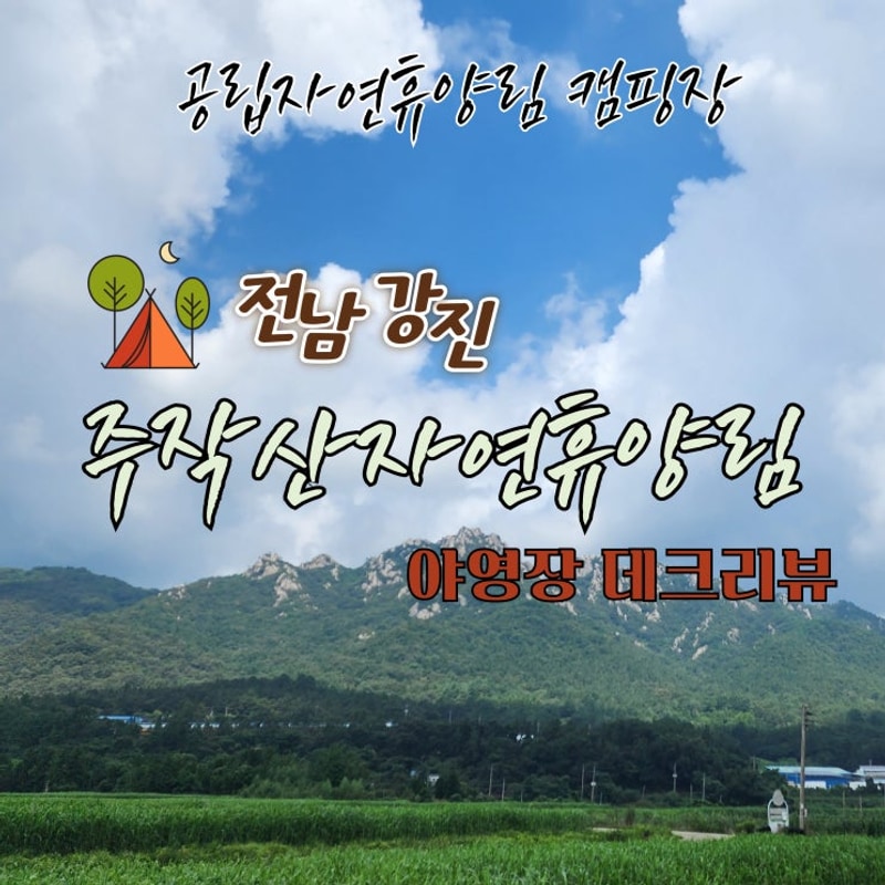 [공립] 전남강진 주작산 자연휴양림 야영장 데크리뷰
