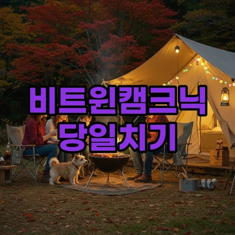 양주 비트윈캠크닉, 애견동반 당일치기 글램핑 완벽 가이드!